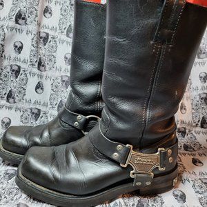Vintage men's Harley Davidson Engineer leather boots size 10